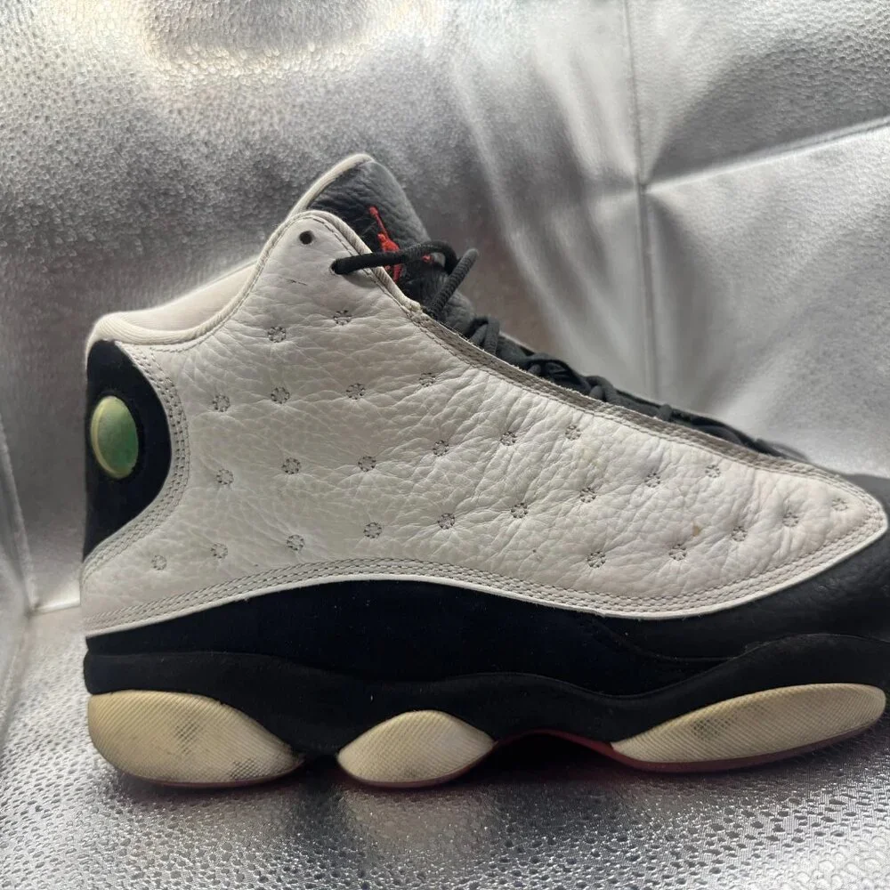 Size 10.5 Air Jordan 13 Retro 2013 He Got Game White Black Mens Shoes 309259-104